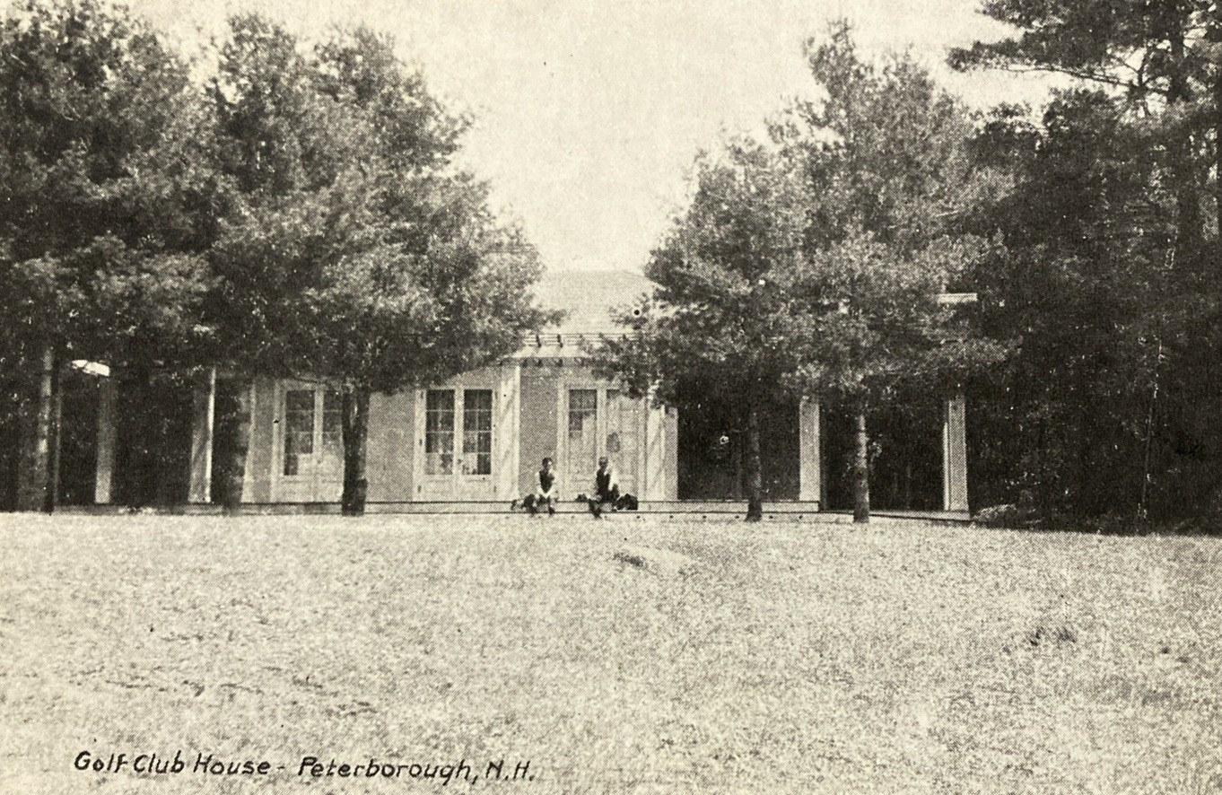 1912 Peterborough NH Golf Club House Postcard