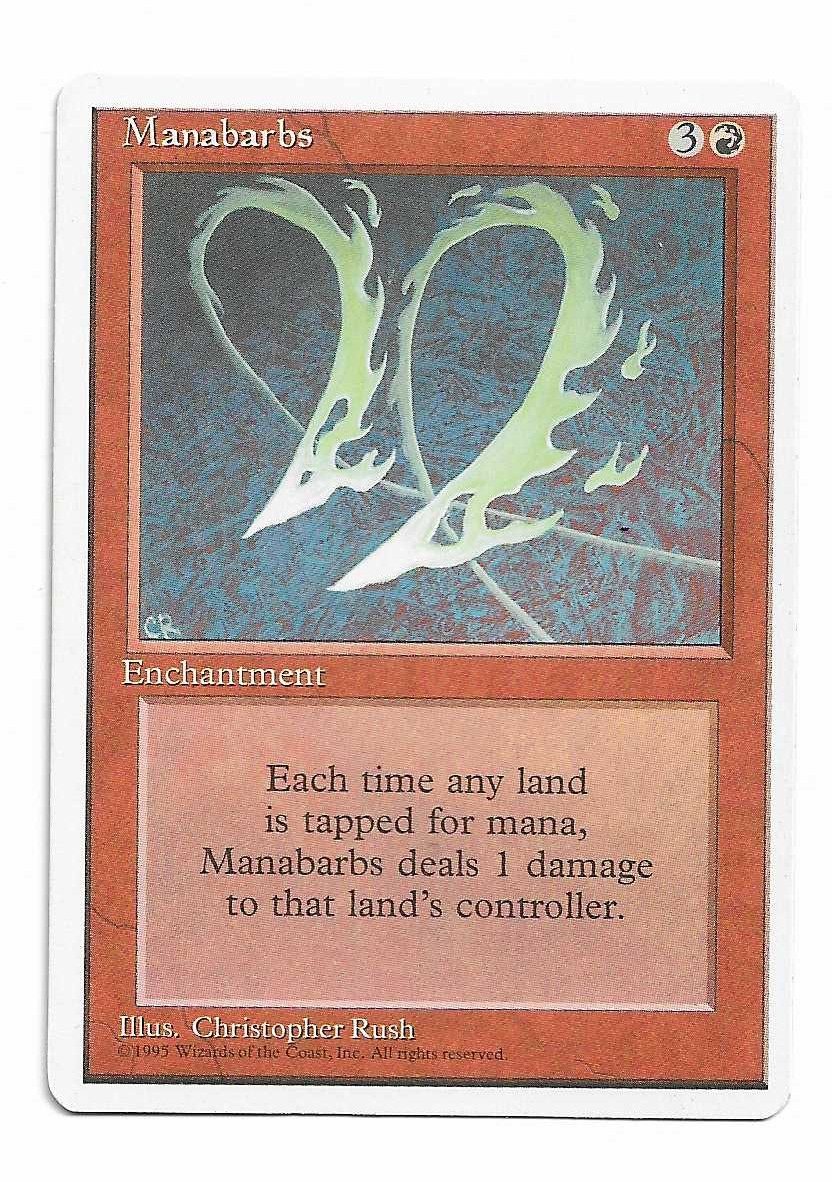 MTG Manabarbs X1 Fourth edition rare