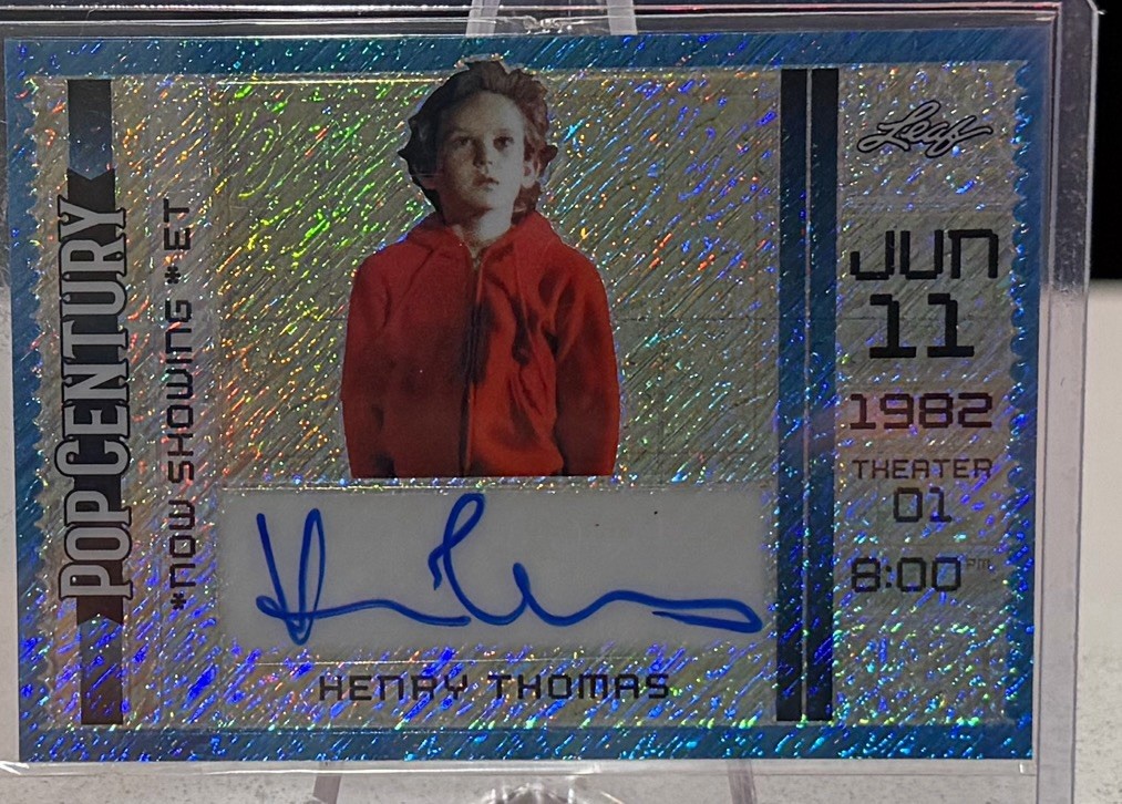 HENRY THOMAS 2024 Leaf Pop Century Metal “Now Showing” Autograph 8/12