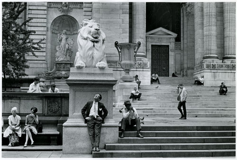 NEW YORK PUBLIC LIBRARY by  James Jowers (American b. 1938)
