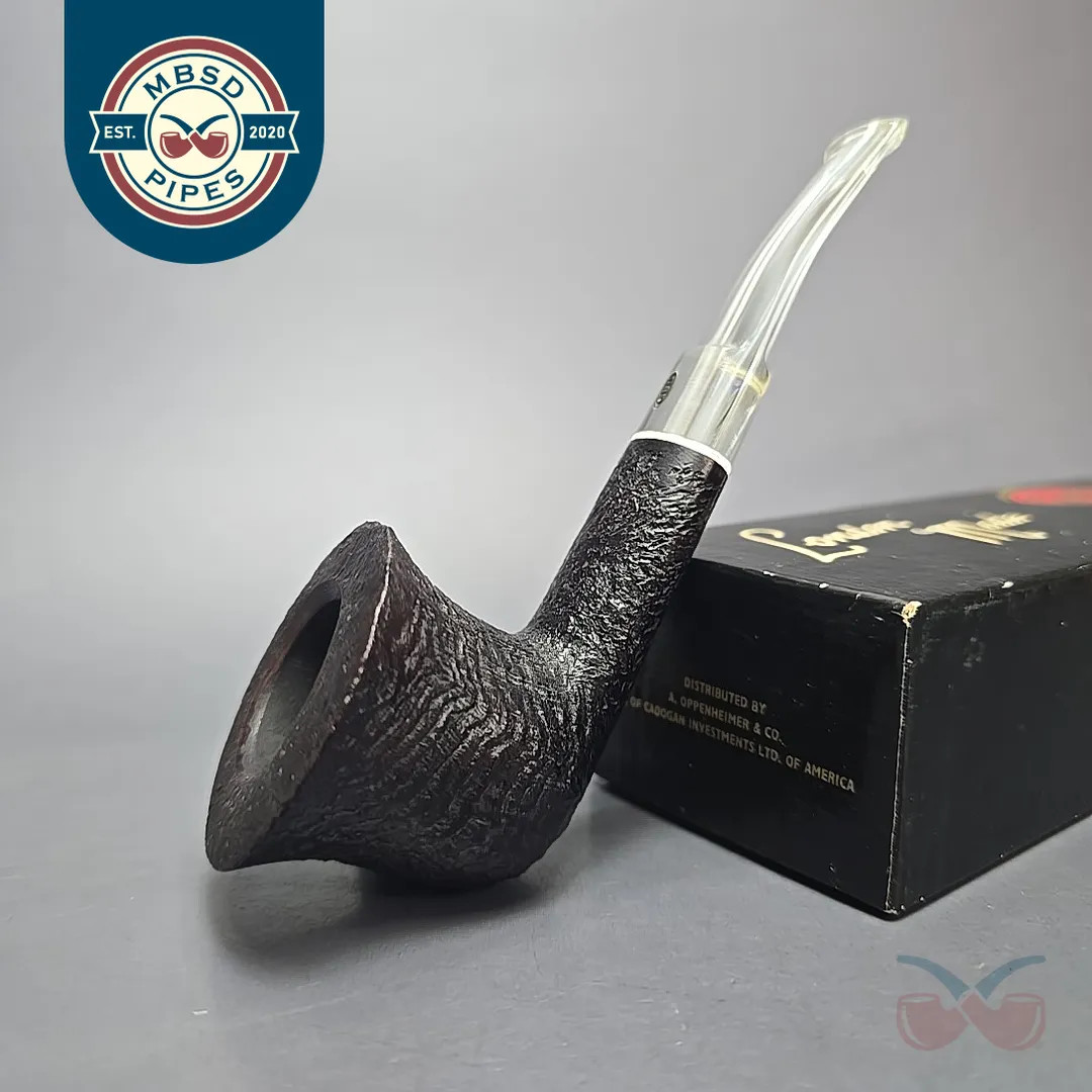 GBD Pre-1980s Prehistoric Conquest 9645 w/ Perspex Estate Briar Pipe, Unsmoked