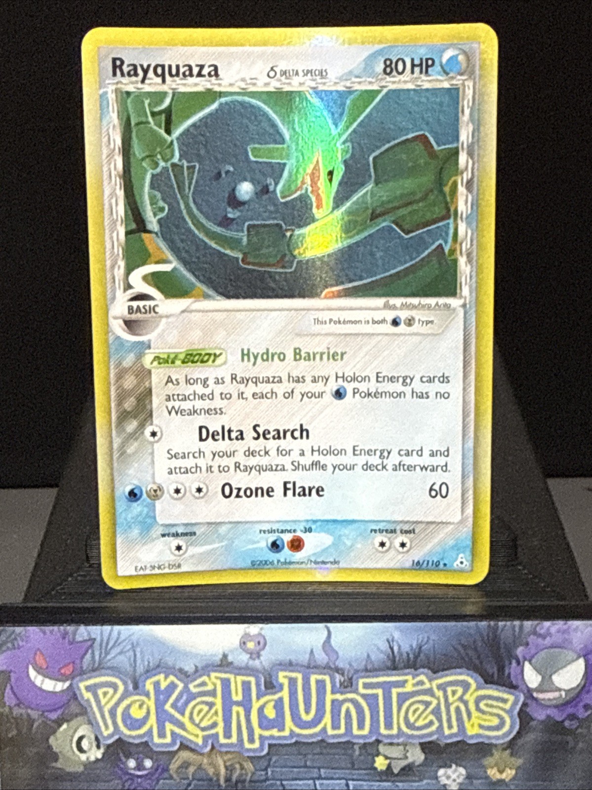 Pokemon Card Rayquaza 16/110 EX Holon Phantoms Rare Holo Delta Species LP