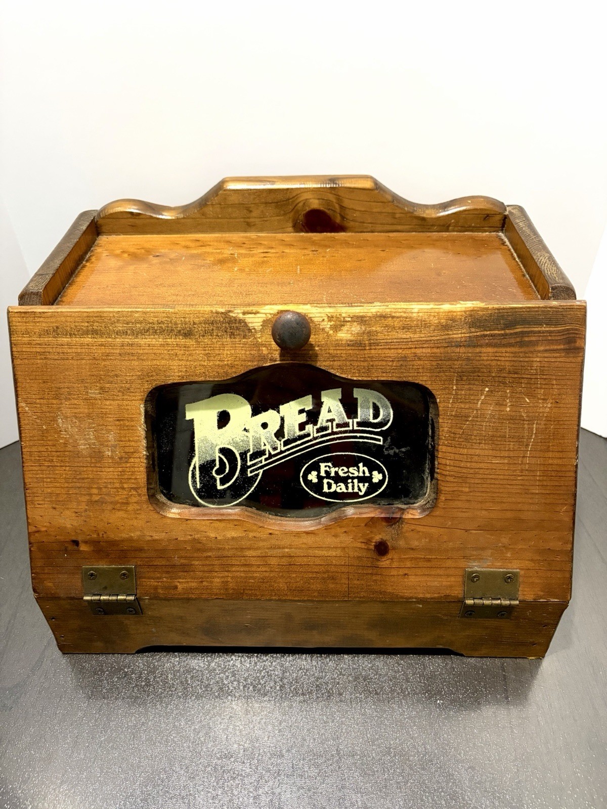 Vintage 1970s Country Kitsch Wooden Bread Box Cottagecore – Bread Fresh Daily