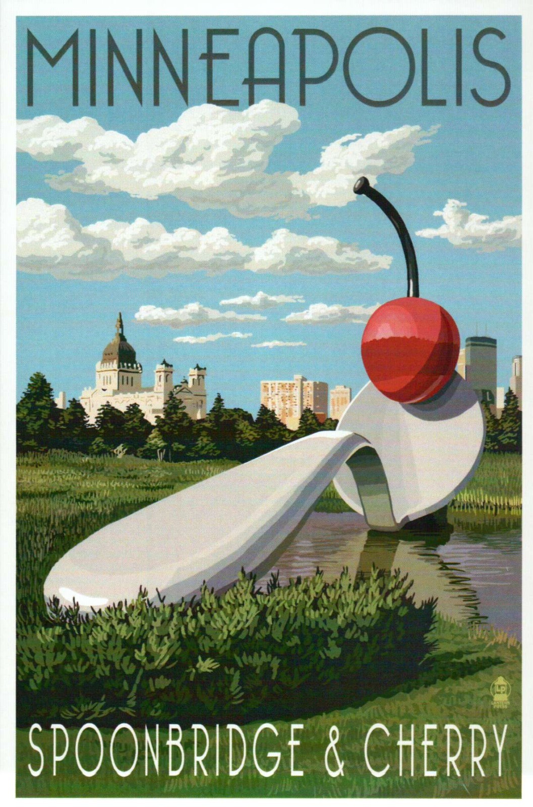 Spoonbridge & Cherry, Minneapolis Minnesota, Downtown MN, Art -- Modern Postcard Spoonbridge & Cherry, Minneapolis Minnesota, Downtown MN, Art -- Modern Postcard