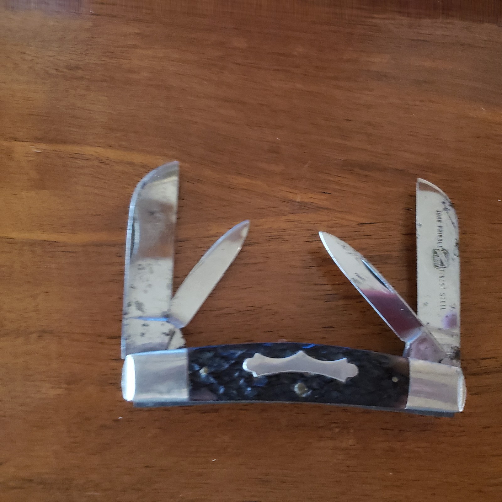 Vintage John Primble Bone Big Congress Pocket Knife 5517 Star 4 Blades
