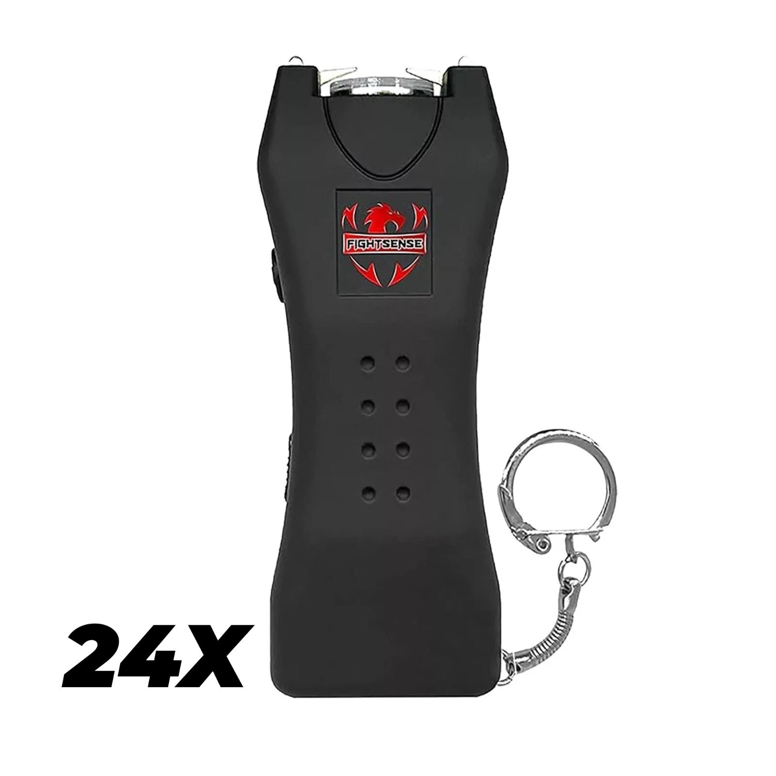 FIGHTSENSE (24PC) Rechargeable Stun Gun With Led Light Extremely Powerful