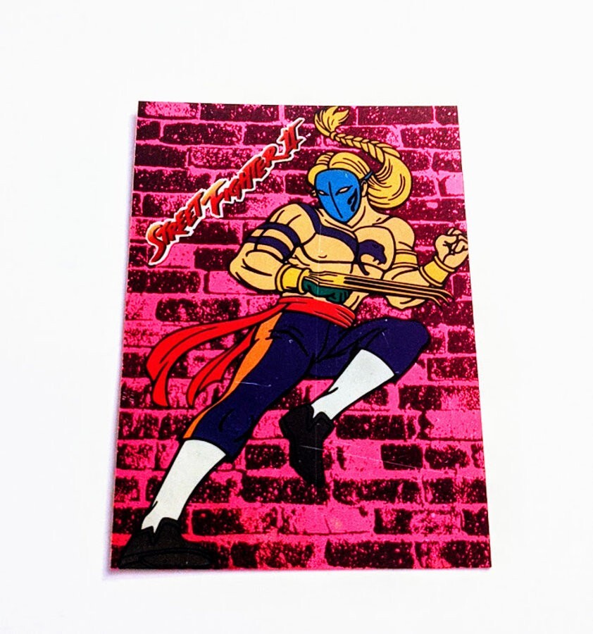 Street Fighter II 2  Vega Foil Insert Card #4 Rare 1993 Topps Video Games