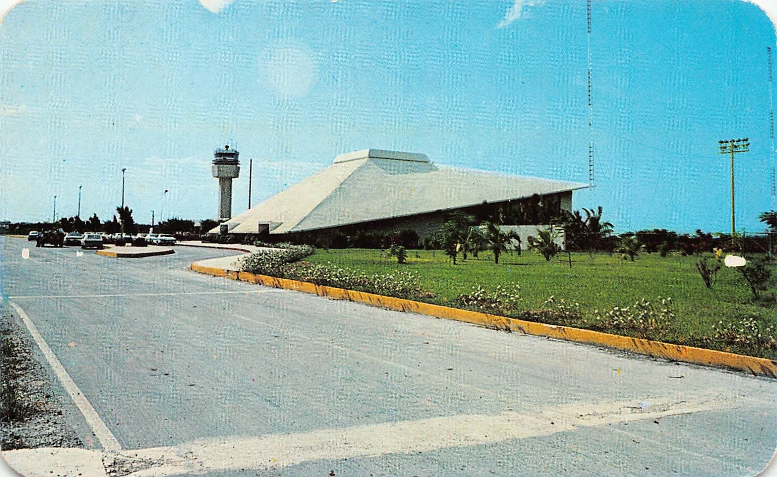 Cozumel Airport Mexico Quintana Roo Aviation 1960s Vtg Postcard B66