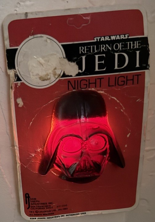 NEW 1983 Star Wars Return of the Jedi Night Light - Darth Vader TESTED & WORKS