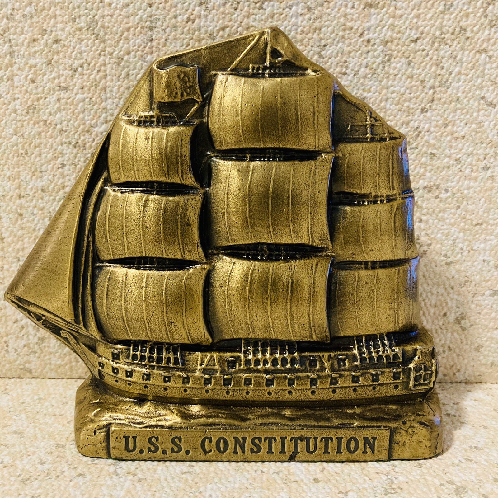 1995 U.S.S Constitution Old Ironsides 6” X 6” Model Made In The USA