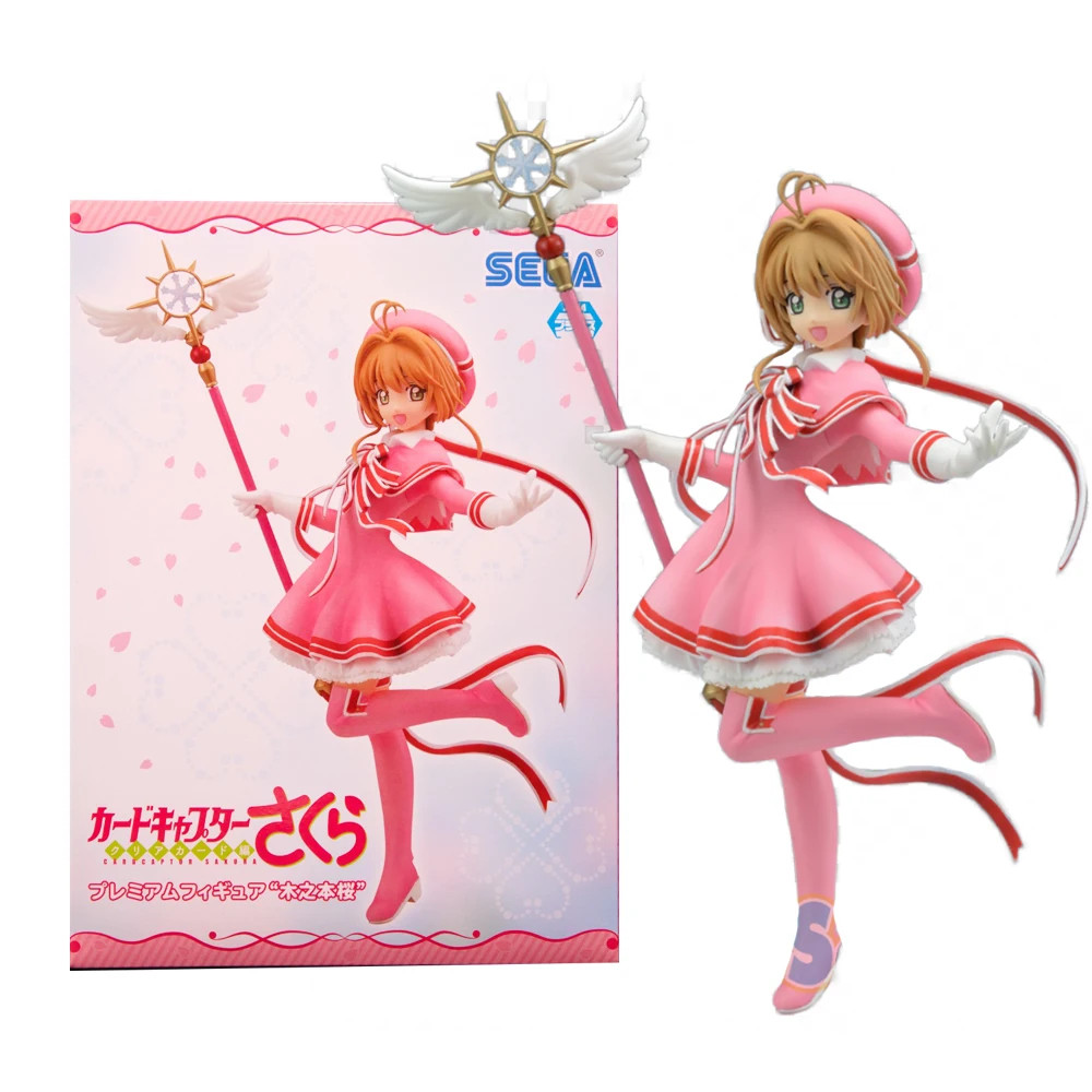22CM Cardcaptor Sakura Clear Card Kinomoto Sakura PVC Figure Collectible New Toy