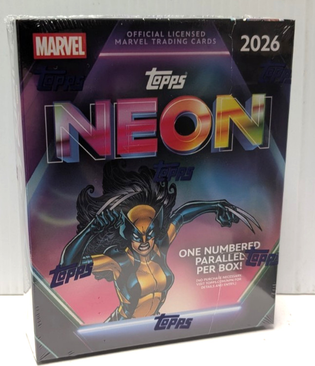 TOPPS 2026 NEON MARVEL MEGA BOX FACTORY SEALED NEW IN HAND