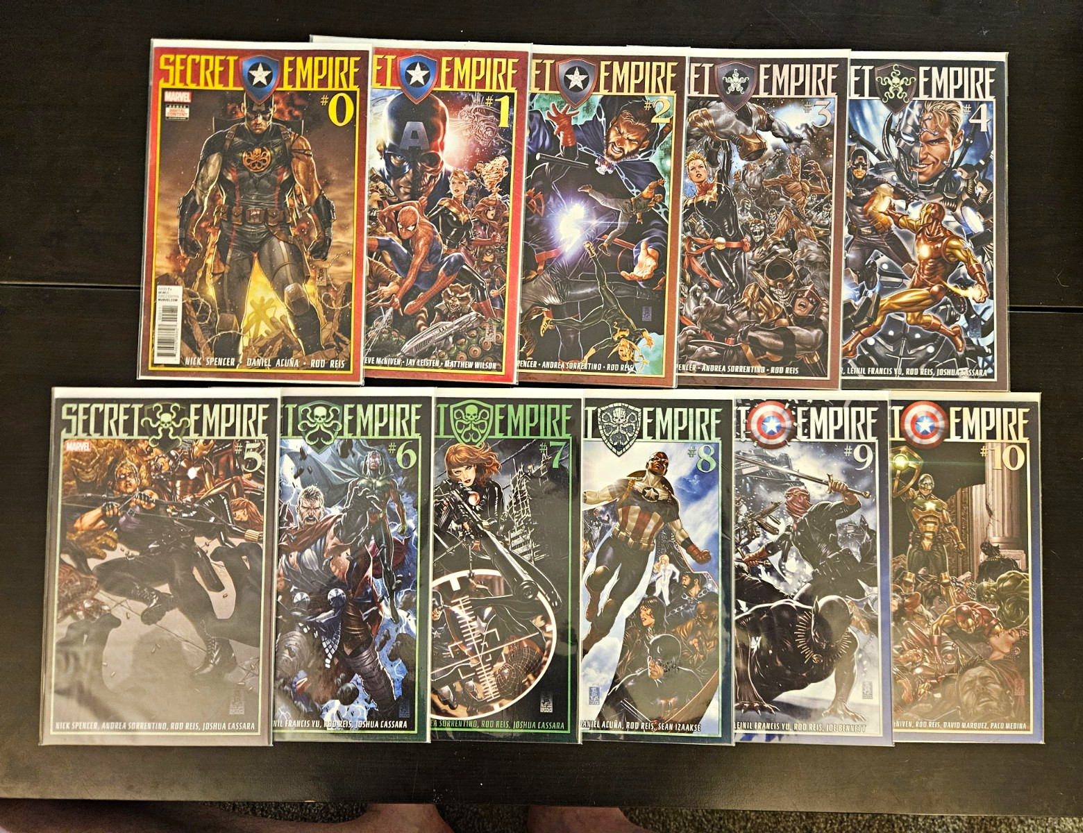 Marvel Secret Empire #0-10 COMPLETE Comic Book Lot Nick Spencer 2017 Near Mint+