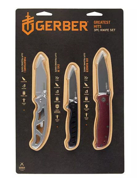 Gerber 3 pc. Greatest Hits Folding Knife Set
