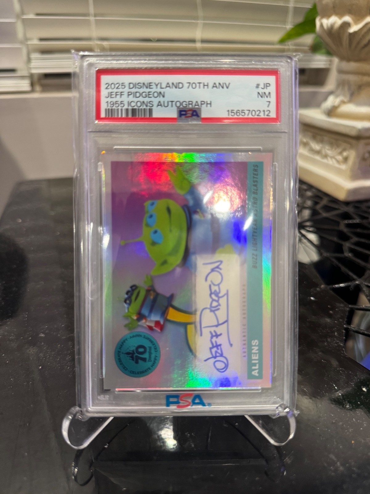 2025 Topps Disneyland 70th #TSSA-JP Jeff Pidgeon as Aliens Toy Story Auto PSA 7 2025 Topps Disneyland 70th #TSSA-JP Jeff Pidgeon as Aliens Toy Story Auto PSA 7