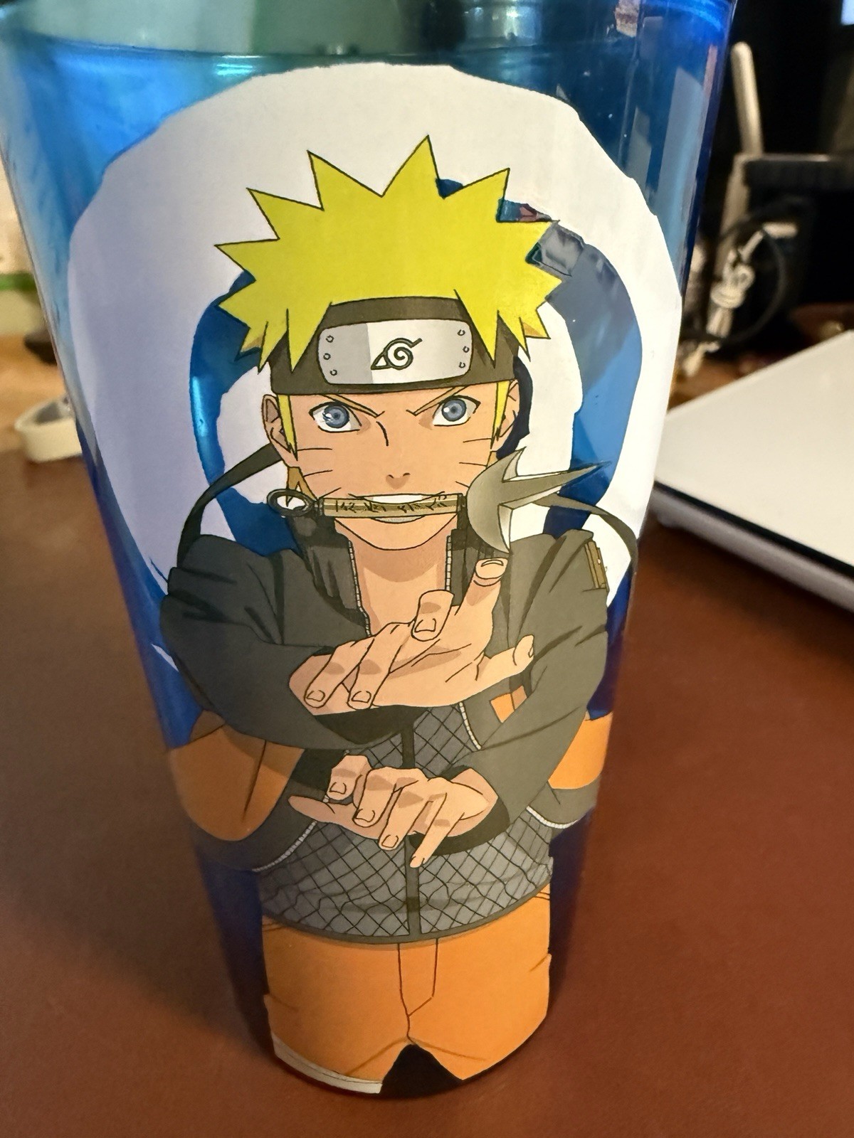 Vintage Y2K Naruto Shippuden Loot Crate Exclusive Blue Tumbler Anime Just Funky