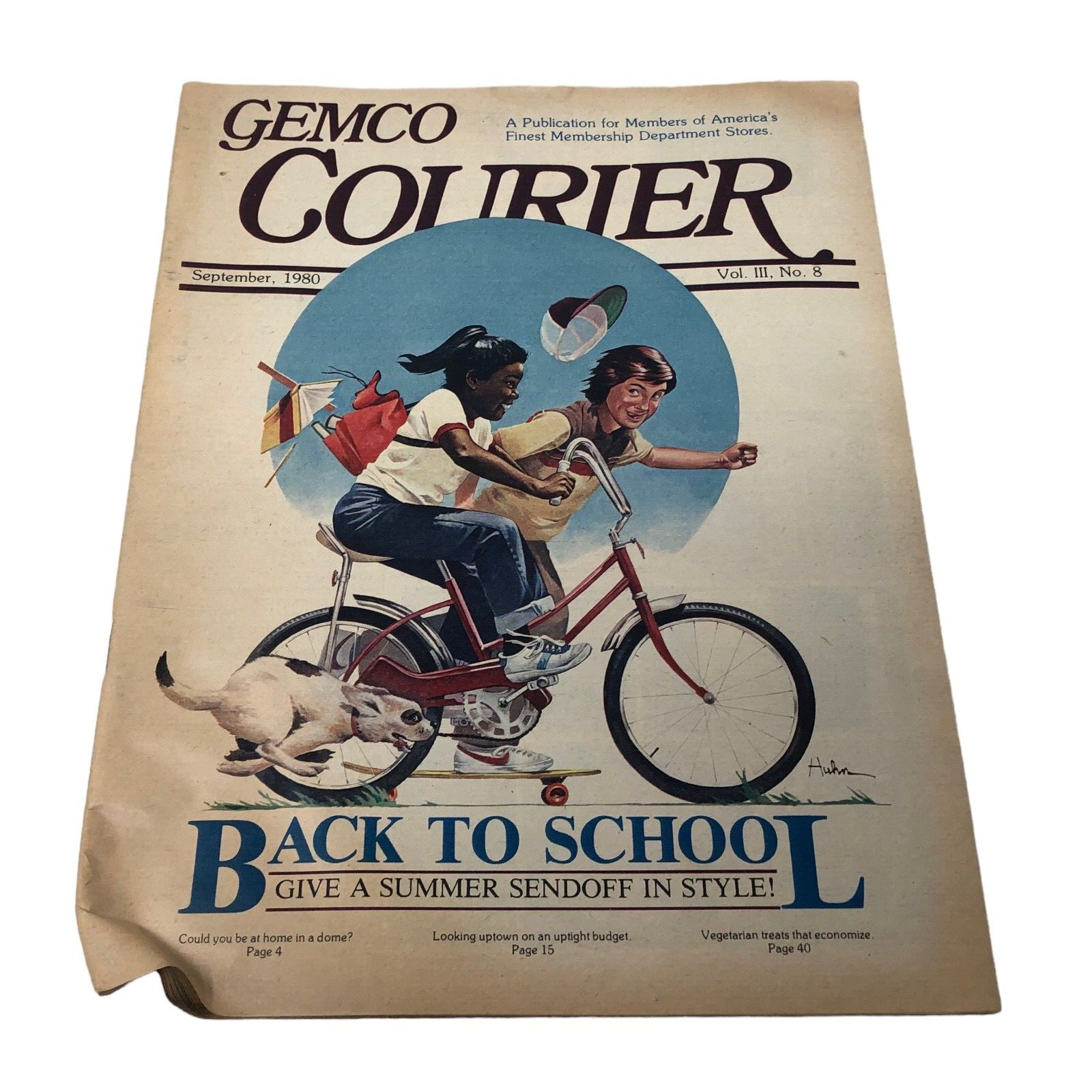 VTG Gemco Courier September 1980 Back To School Magazine Store Pre-Costco