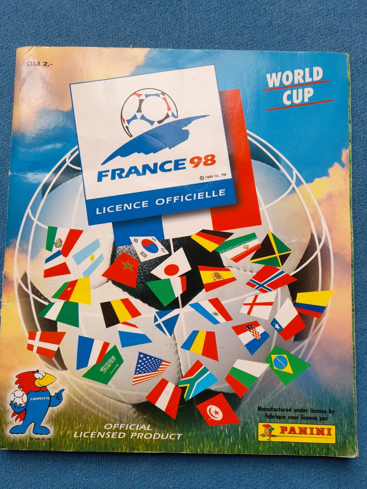 Panini World Cup/WC France 98 Complete Album With All Stickers No Iran = Complete