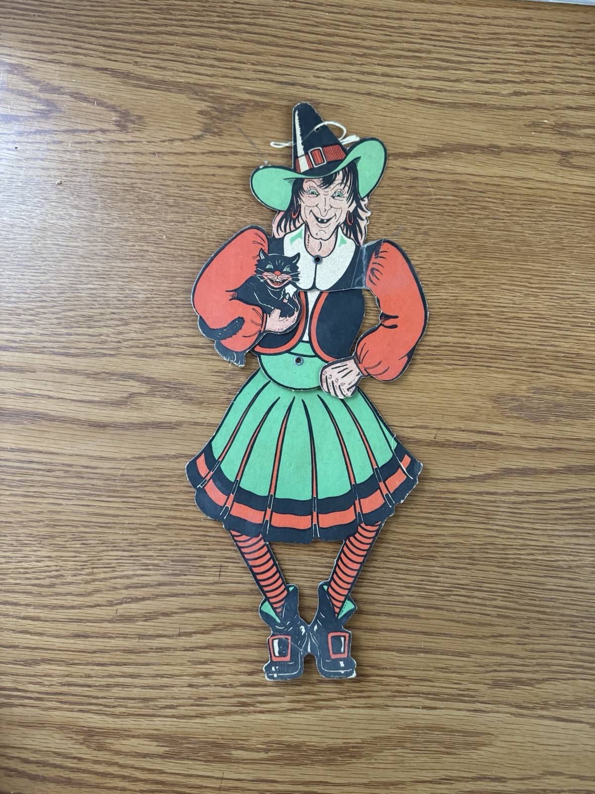 Antique Beistle Articulated Witch Antique Beistle Articulated Witch