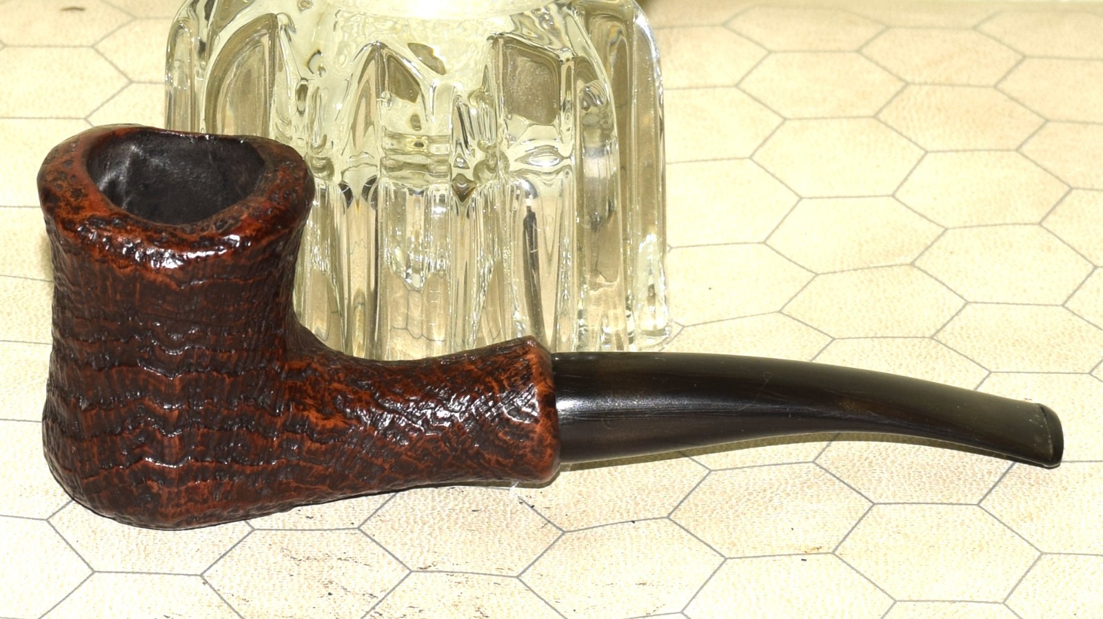 BREBBIA NAIF 4129 Sitter Tobacco Pipe #E448
