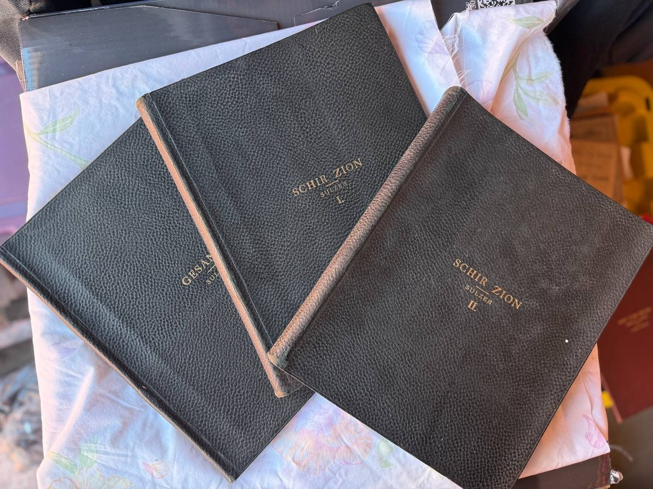 Salomon Sulzer Schir Zion Jewish Synagogue Music Antique 3 Hardcover Books Lot
