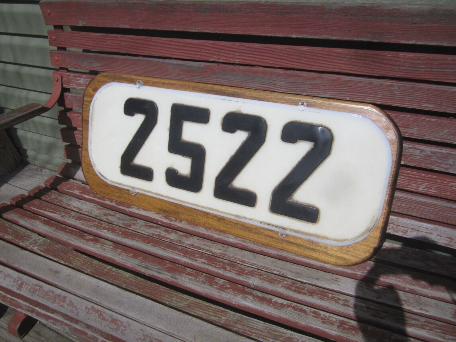 Vintage Norfolk & Western Railway  AUTHENTIC DIESEL LOCOMOTIVE NUMBER PLATE 2522