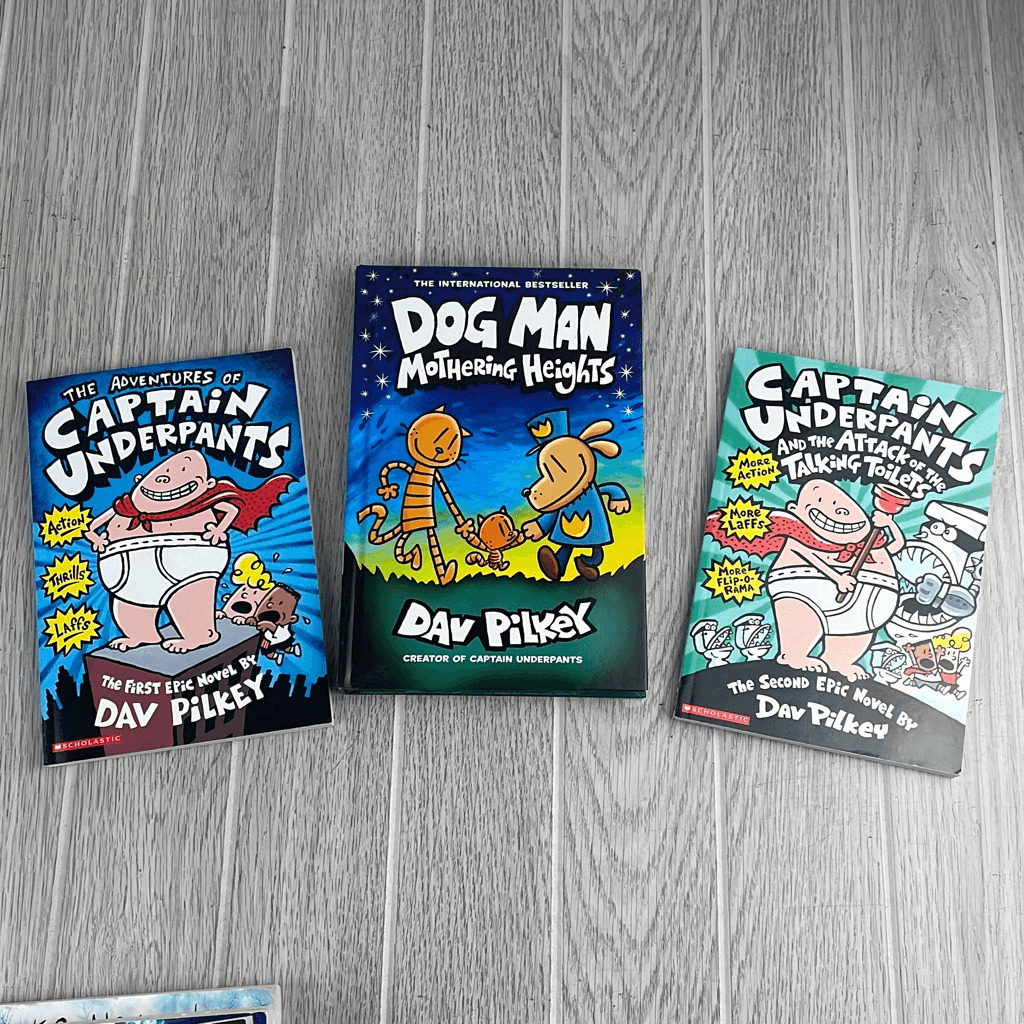 Captain Underpants Comic Collectible Books by Dav Pilkey Set of 3