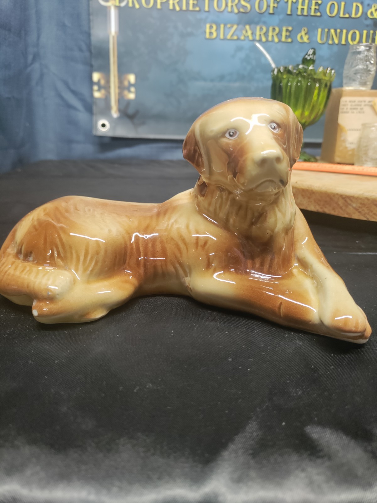 Vintage MCS Collectibles Handcrafted Ceramic Golden Retriever Dog Brazil