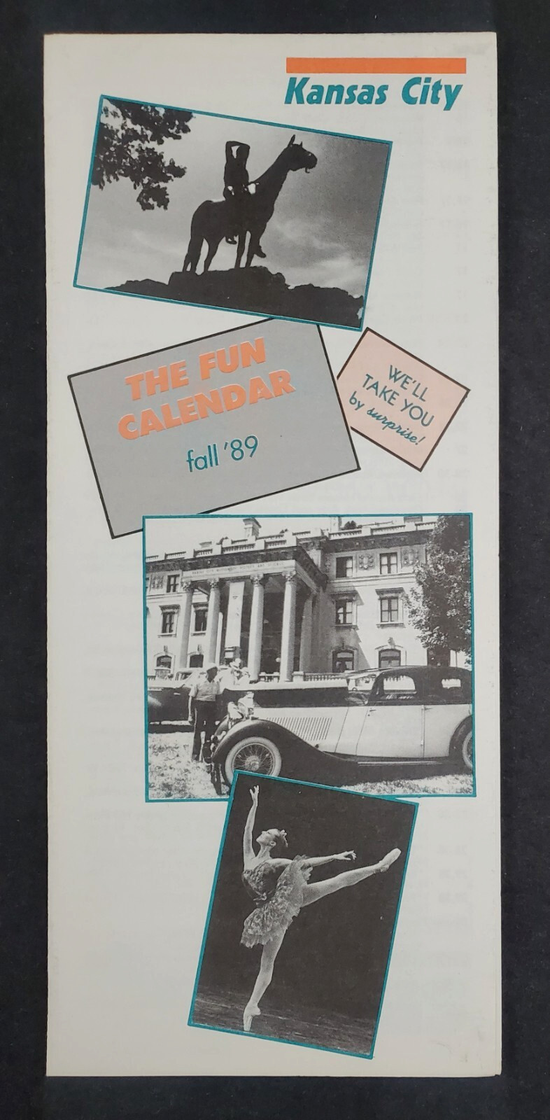 1989 Kansas City Missouri MO Fall Tourist Event Guide Vintage Travel Brochure