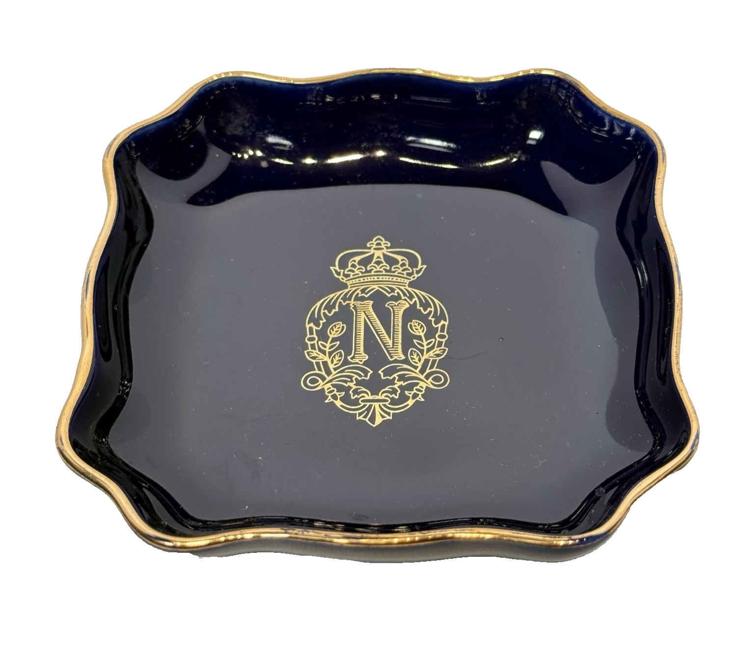 Vintage Le Negresco Hotel NICE, FRANCE Cobalt Blue LIMOGES Ashtray Catchall Dish Vintage Le Negresco Hotel NICE, FRANCE Cobalt Blue LIMOGES Ashtray Catchall Dish
