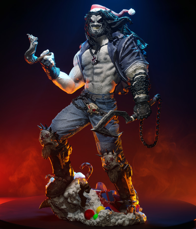 Lobo Resin Sculpture Statue Model Kit DC size choices Unpainted/Unassembled