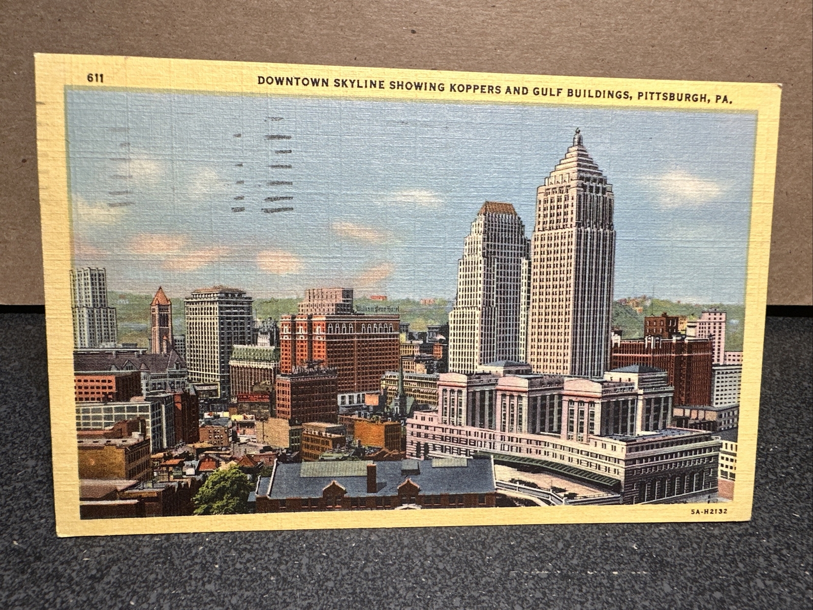 Downtown Skyline, Pittsburgh, Pennsylvania Postcard  Downtown Skyline, Pittsburgh, Pennsylvania Postcard 