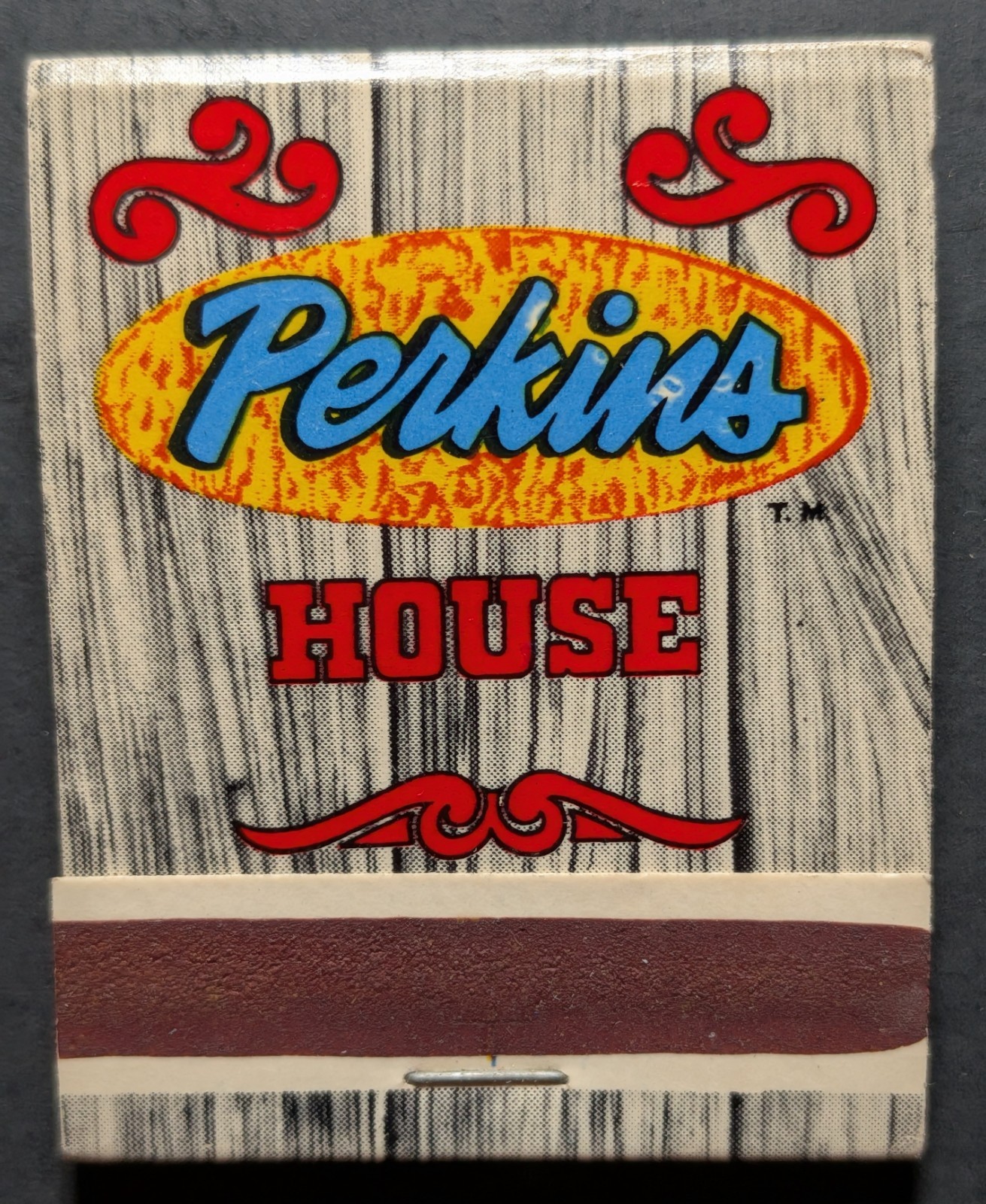 Vintage Perkins House Restaurant Full Matchbook