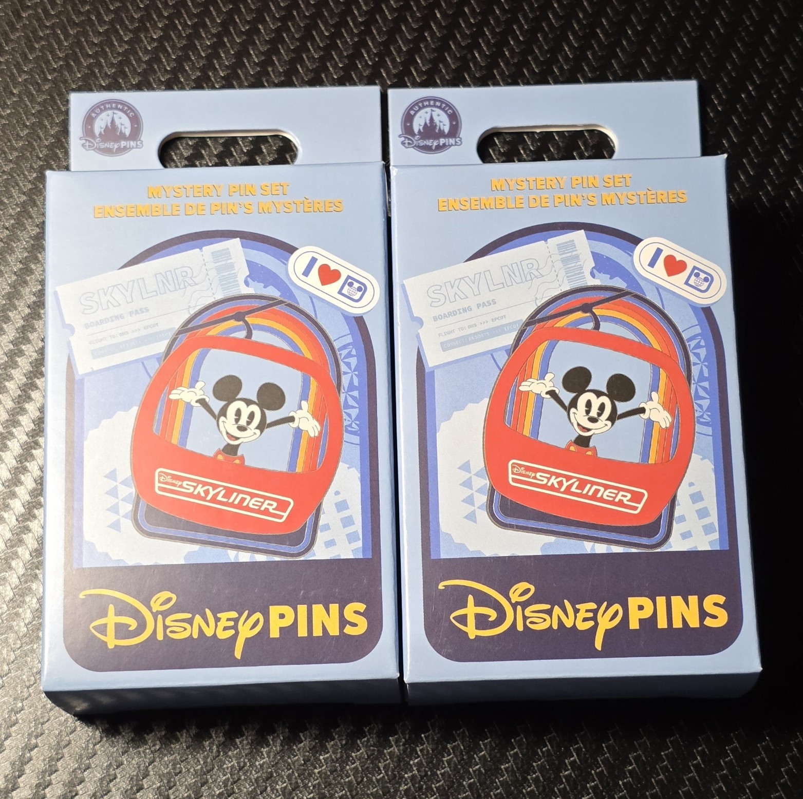 2Packs Disney Skyliner Transportation Mystery Pin Set 2 Pins Per Box *SEALED*NEW