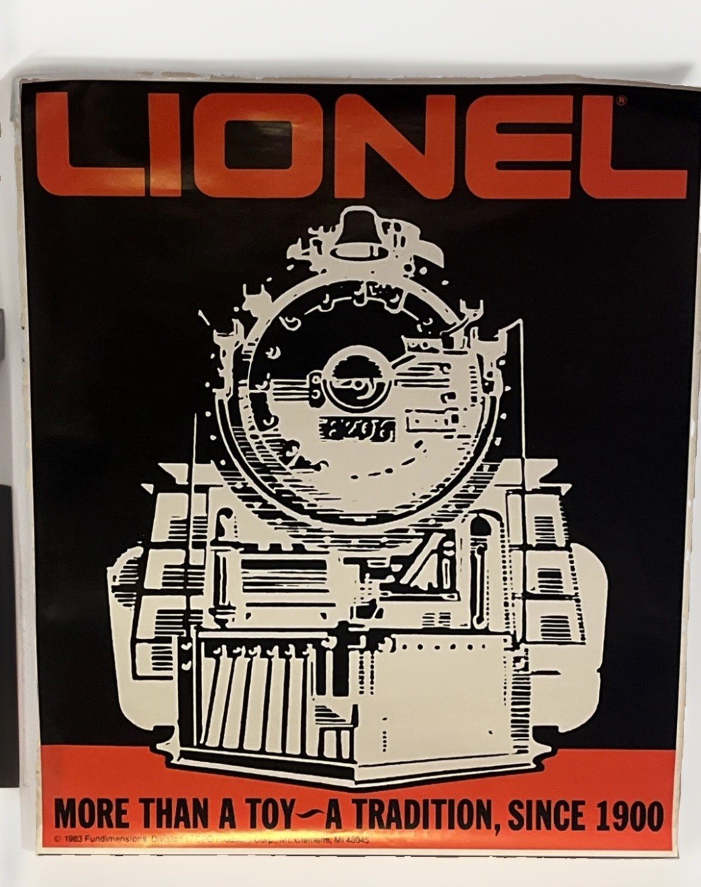 Vintage 23x27.5” Lionel Train Poster. More Than A Toy. A Tradition Since 1900 Vintage 23x27.5” Lionel Train Poster. More Than A Toy. A Tradition Since 1900