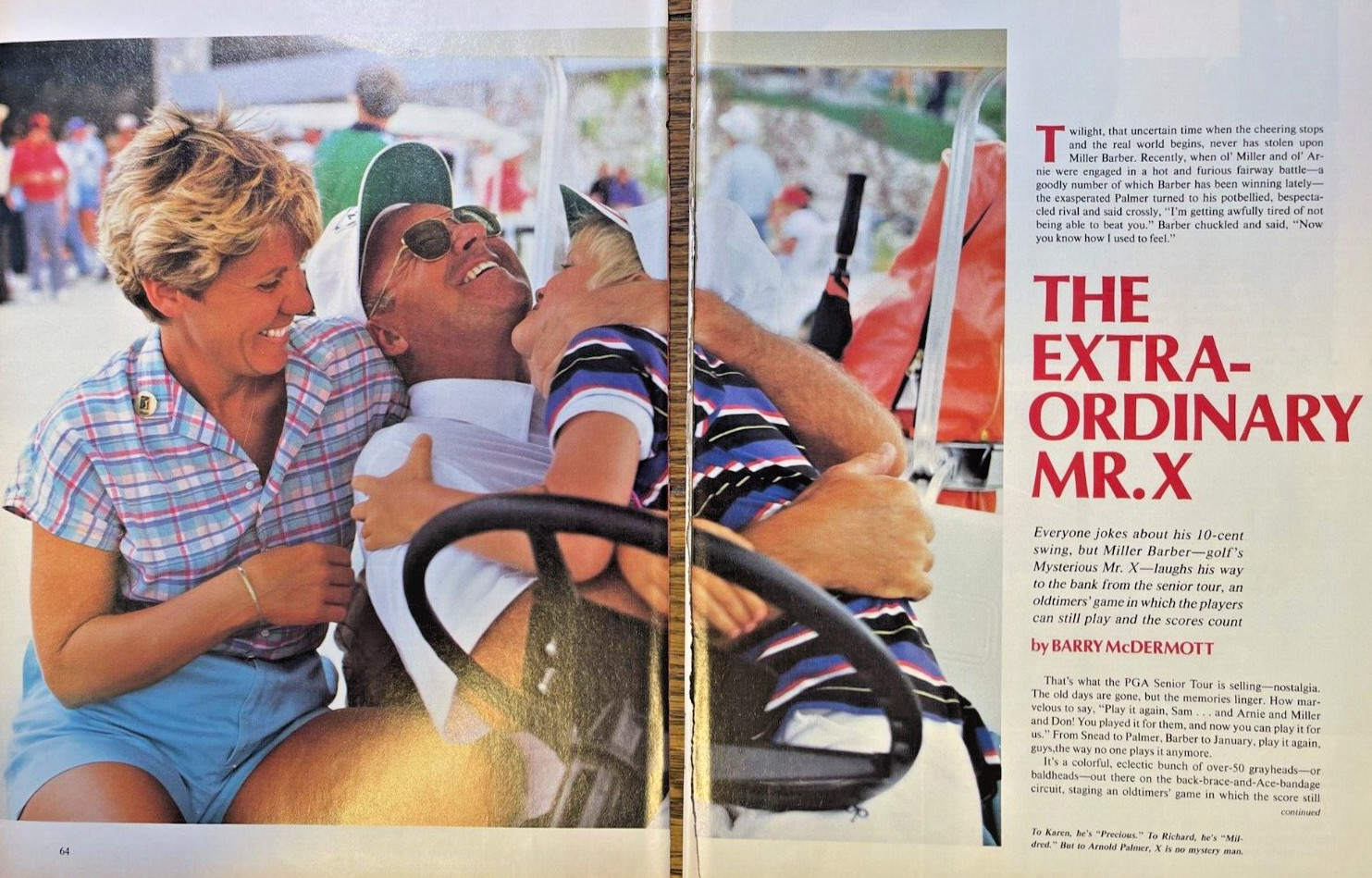 1984 Golfer Miller Barber Mr. X 1984 Golfer Miller Barber Mr. X