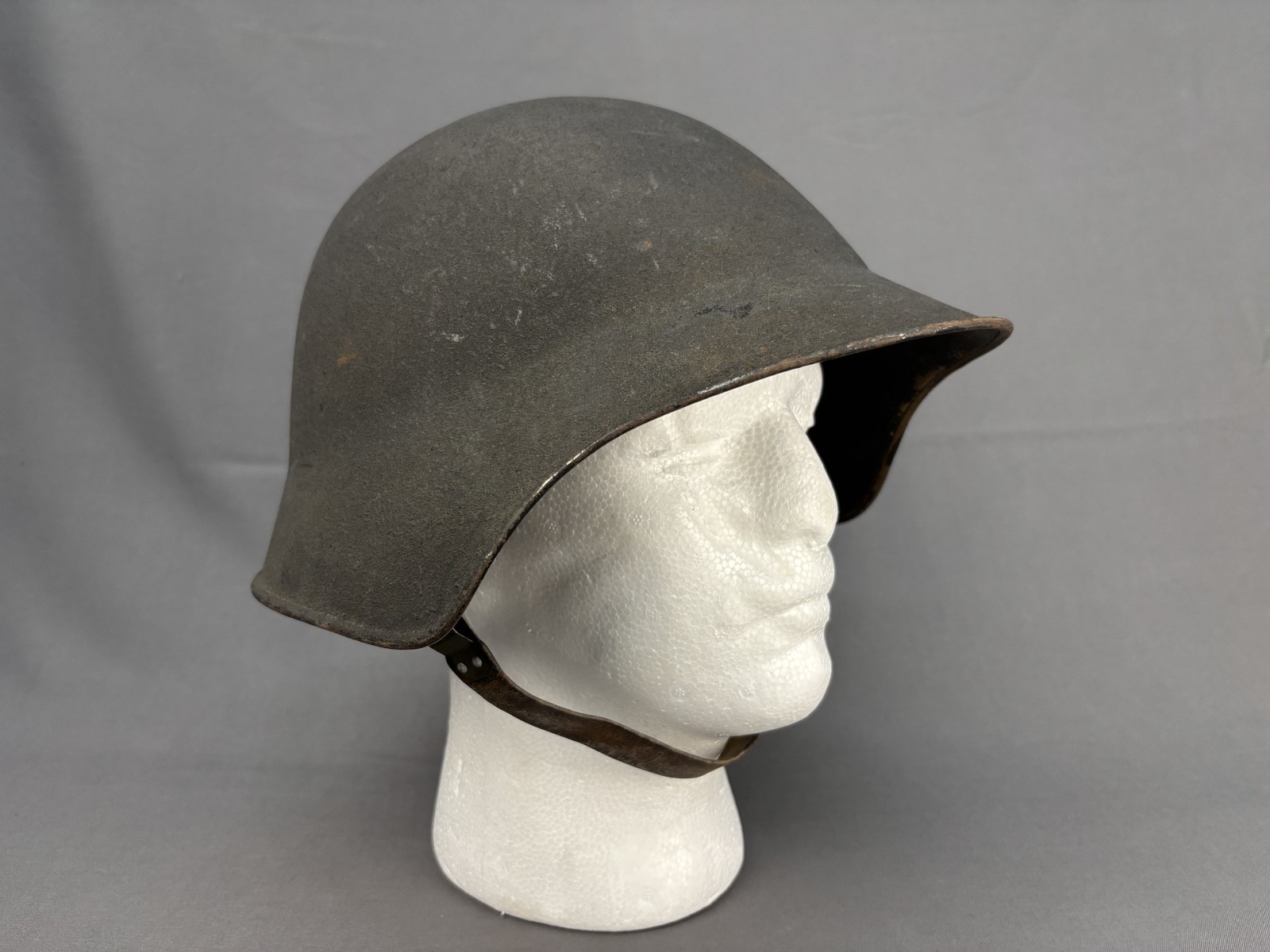 WW2 Swiss M18/43 Model Helmet With Leather Liner and Chinstrap