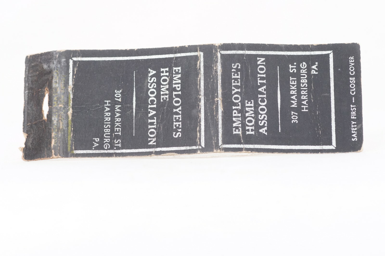 Employees Home Association Historic Advertising Matchbook Cover