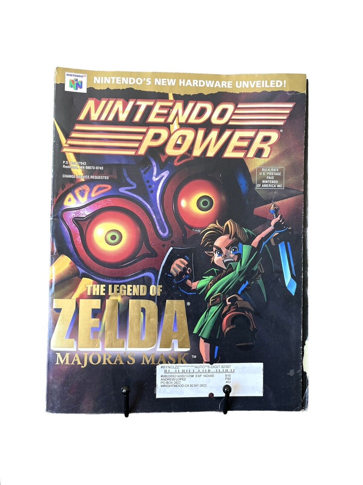 Nintendo Power Magazine Issue 137 Zelda Abra Pokemon Card Batman Joker Poster
