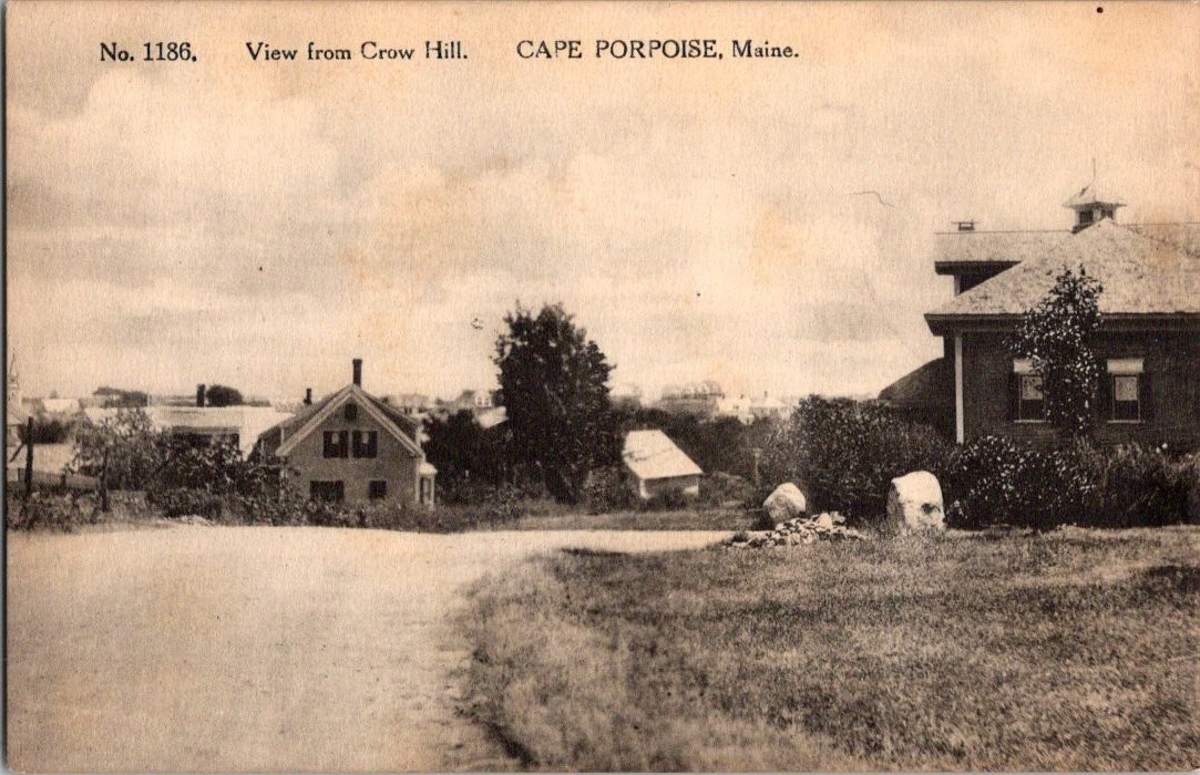 Cape Porpoise Maine View from Crow Hill H. W. Rankin Postcard c1910