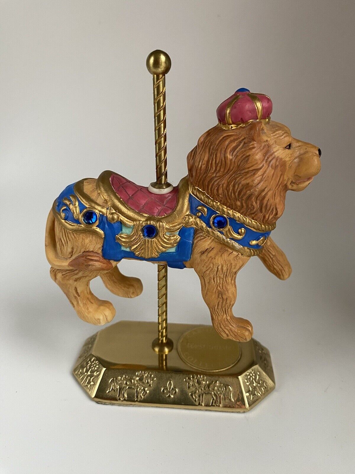 Westminster Carousel Collection Royal Lion Figurine Porcelain Statue Sculpture 