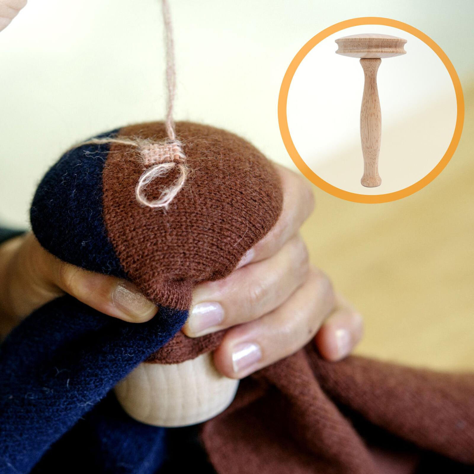 Wooden Darning Mushroom Darner Patch Tool Clothes Sock Sewing Repair Tool