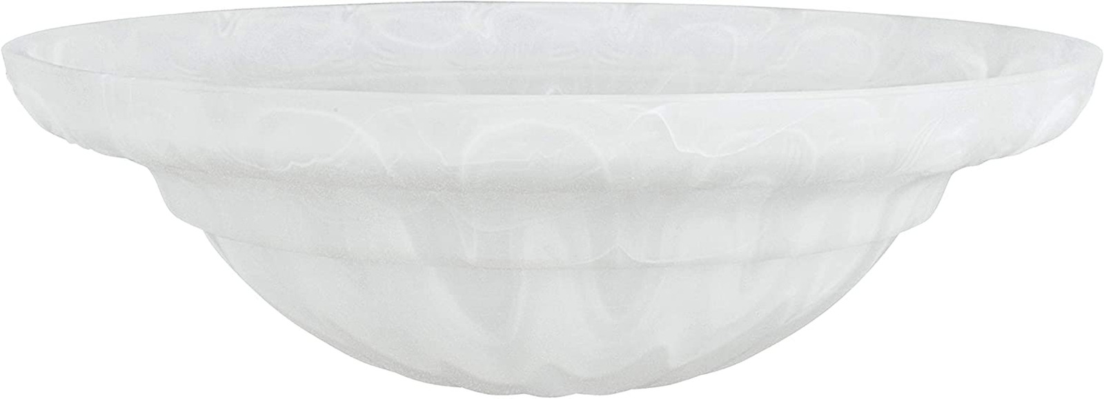 23091-01A Alabaster Transitional Style Torchiere Glass Shade, 1-5/8\