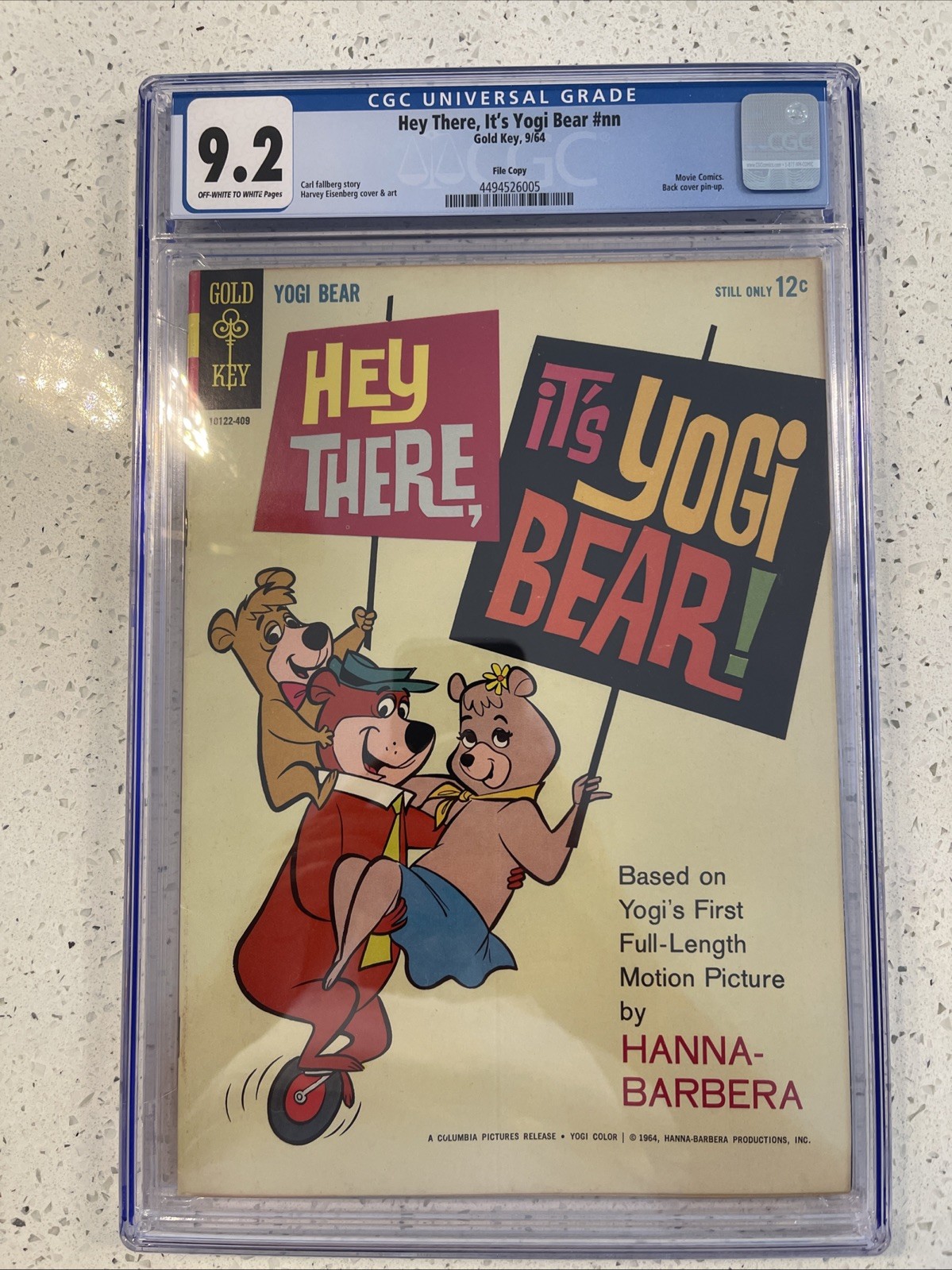 Hey There, It's Yogi Bear #1 (Western September 1964) Cgc 9.2 🔥🔥🔥🔥