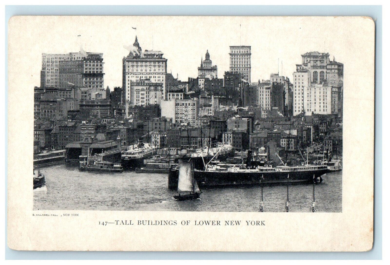 c1905s Tall Buildings of Lower New York NY Unposted Antique Postcard