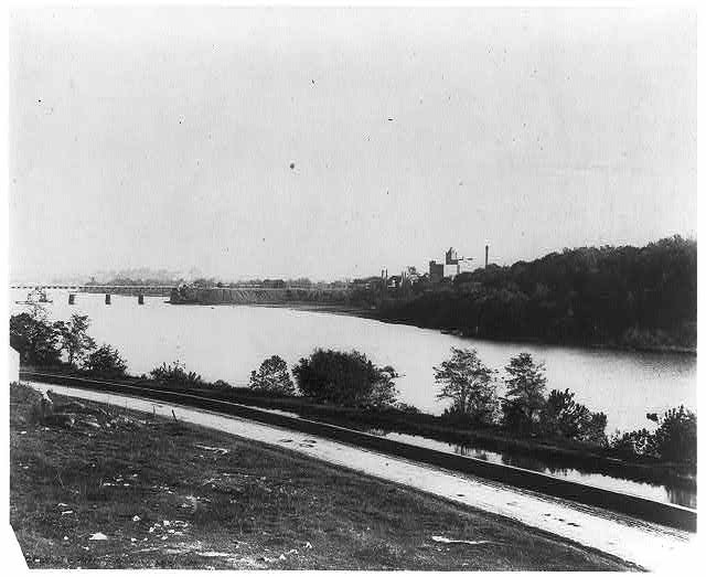Arlington County Virginia Rosslyn 1901 Potomac River View from Washington Side