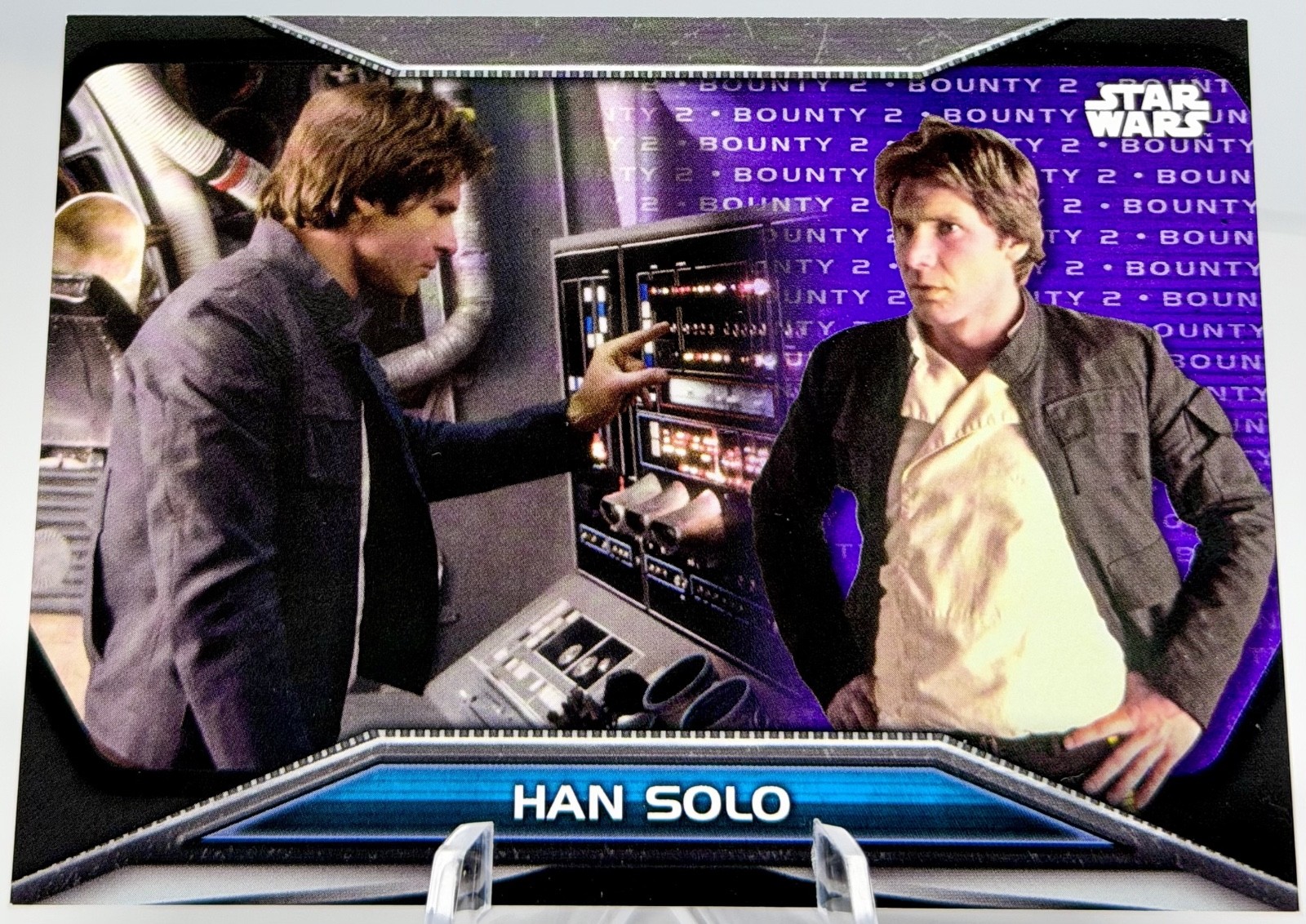 🔥 2021 Topps Star Wars Bounty Hunters Han Solo /75 Purple Variation #B2-17 🔥