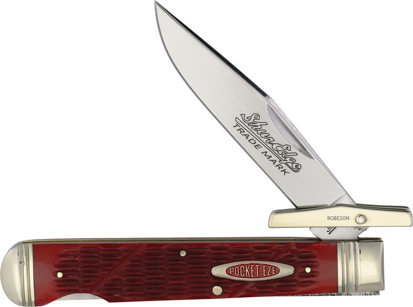Robeson Swing Guard Lockback Red Jigged Folding Stainless Pocket Knife 612872