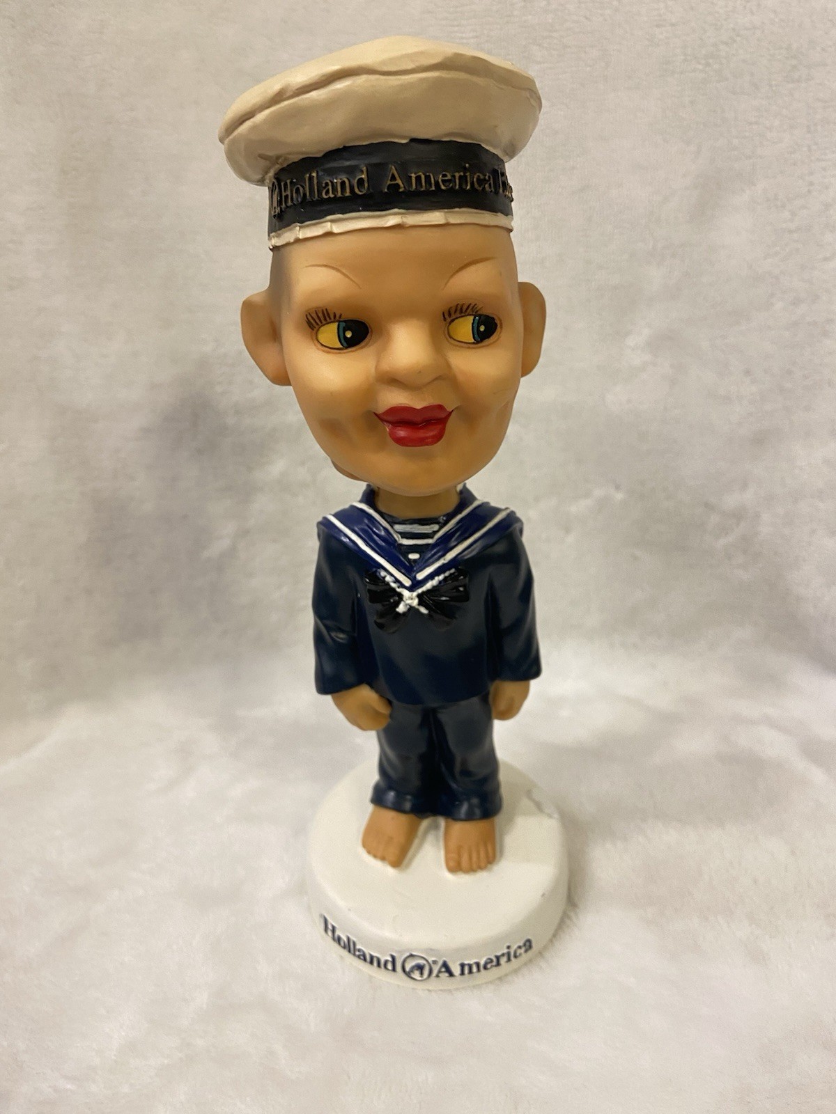 Vintage 2002 BD&A Holland America Line Cruise Promo Sailor Bobblehead NIB New