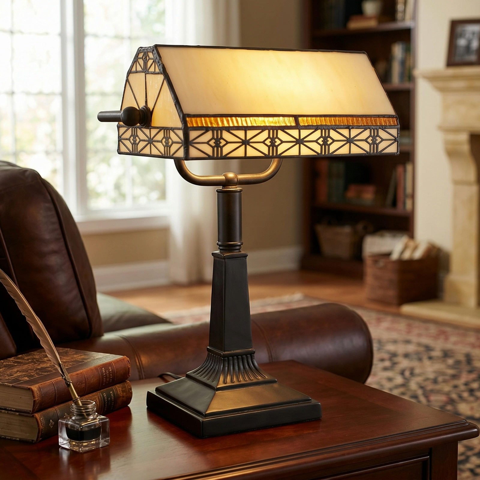 Lavish Home Tiffany Style Bankers (L) 10.5\